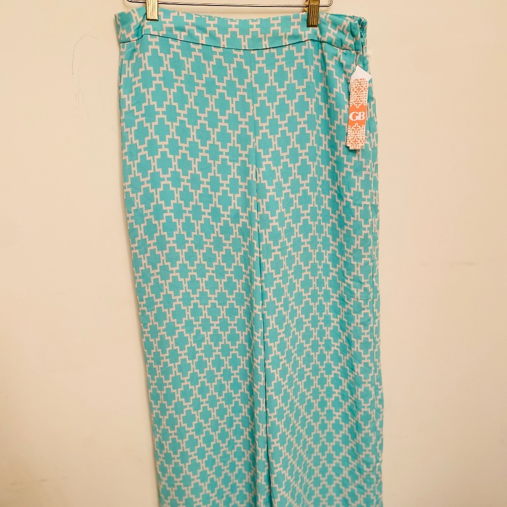 Mint Palazzo- Wide leg Pants